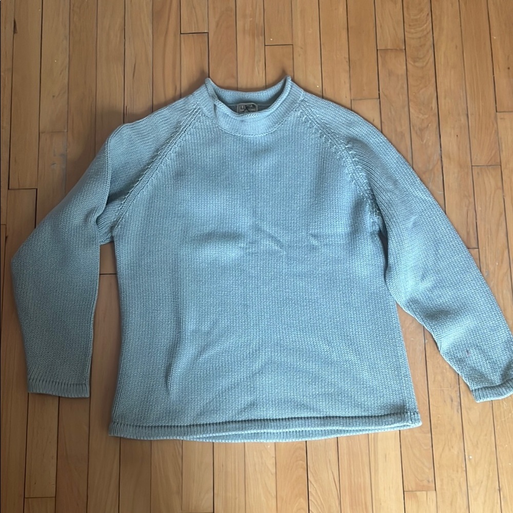 L.L. Bean Cotton Roll Neck Sweater